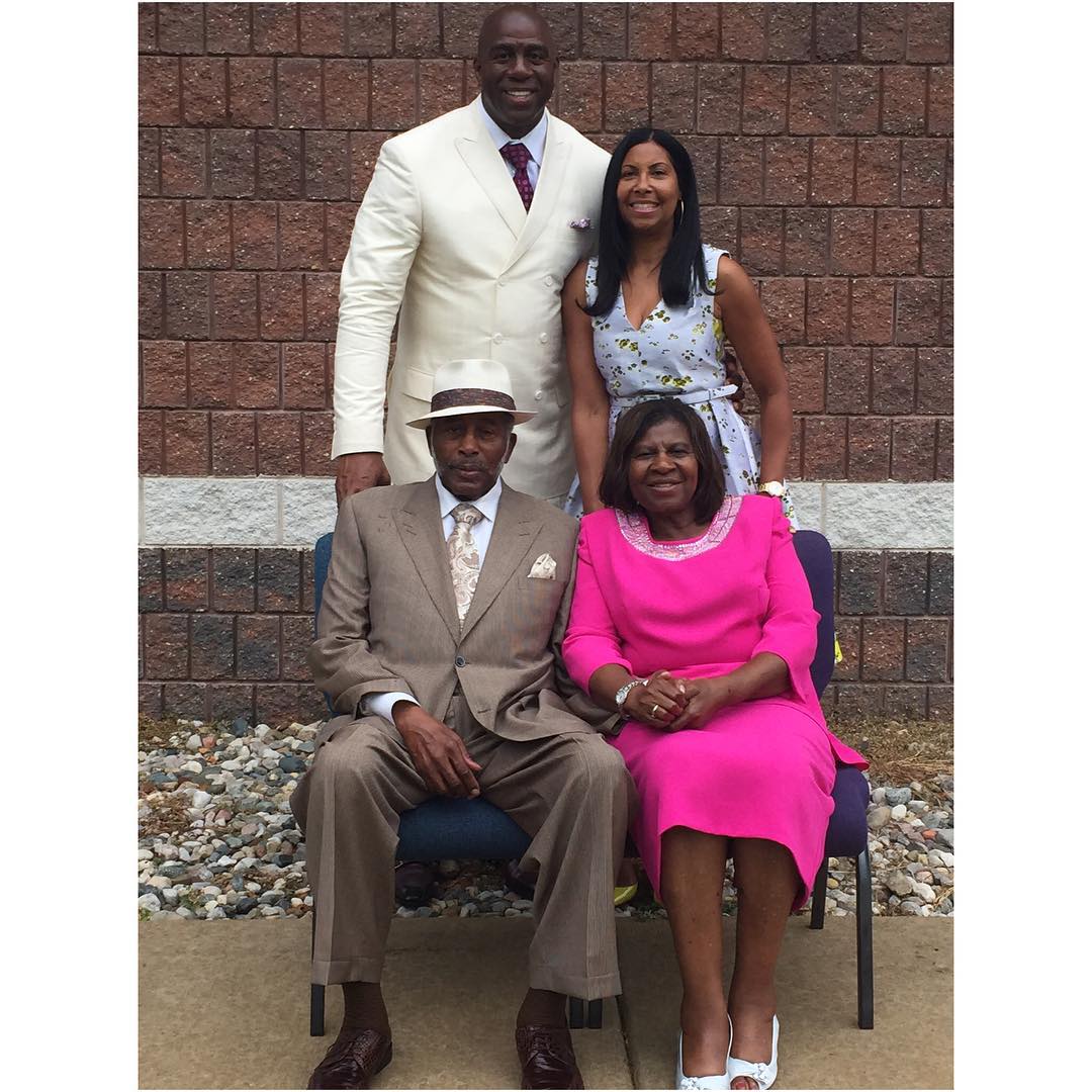 Magic Johnson parents