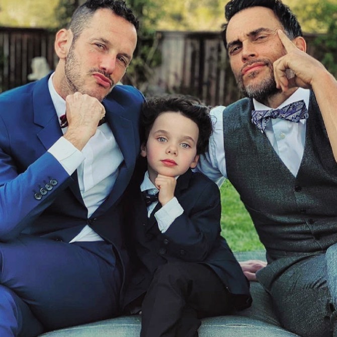 Cheyenne Jackson son photo